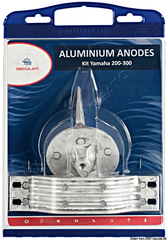 Osculati Anode Kit for Yamaha Outboards 200/300 Aluminium