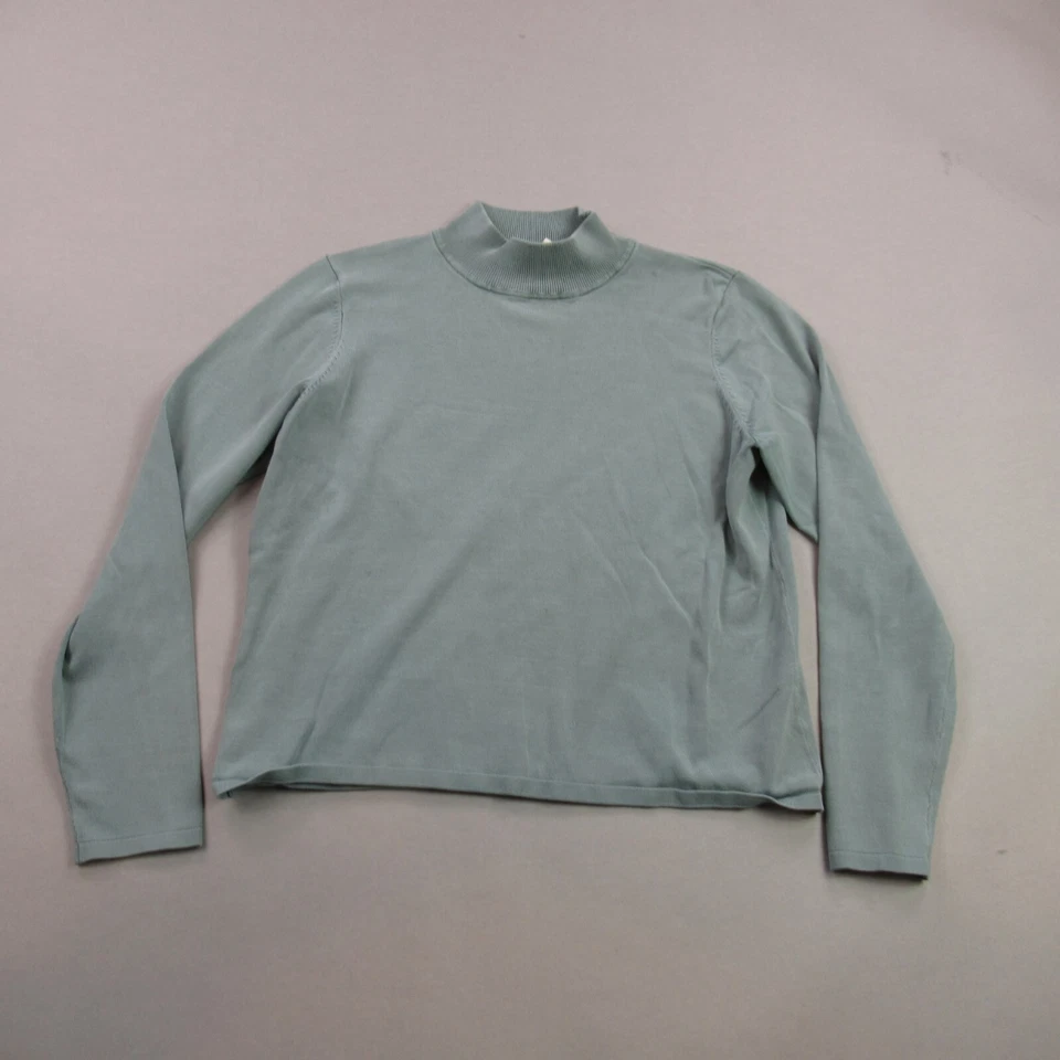 Camisa Pendleton Niñas Mediana Manga Larga Cuello Alto Suéter Verde Foto 1 de 4