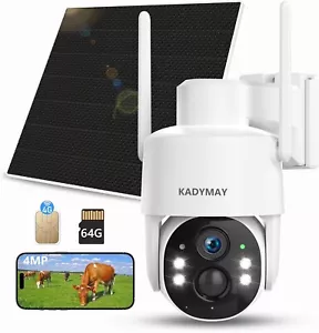 4G LTE Cellular Security Camera, No WiFi Solar Powered Camera includes SIM Card - Picture 1 of 8