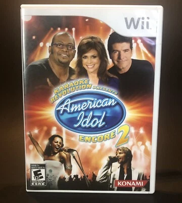 Karaoke Revolution American Idol Encore 2 Wii - Complete TESTED Video Game - Image 1 of 4