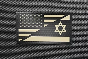 Infrarot USA/Israel Freundschaft Flagge Aufnäher USA ISR IDF Joint Ops IR - Bild 1 von 2