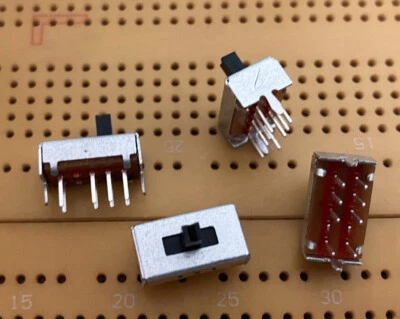 DPTT On-On-On PCB Slide Switch 2 Pole 3 Position SubMin 2mm C&K OS Multi Qty - Image 1 of 4
