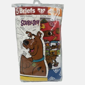 Scooby-Doo Boys 5 Pack Underwear, Briefs Size 6 - Picture 1 of 9