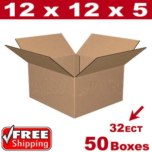 50 - 12x12x5 Cardboard Boxes Mailing Packing Shipping Box Corrugated Carton - Bild 1 von 1