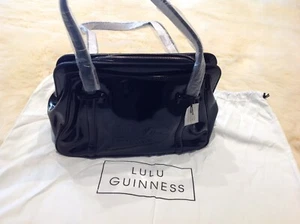 Lulu Guiness Black Patent Leather Bag BNWT - Picture 1 of 13