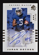 2022 Goodwin SP Authentic 2000 Future Watch Auto #00T-JD Jahan Dotson /299