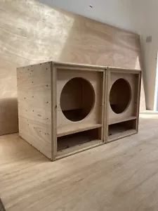 2x 12” Mini Sound System PA Subwoofer Bass Bins *UNLOADED* - Picture 1 of 5