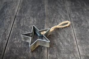 Deko Stern Christbaumschmuck Nostalgie Weihnachtsdeko Baumschmuck - Bild 1 von 2