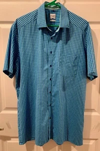 Mens OLYMP Tendenz short sleeve striped shirt Size 17,5”/44 - Picture 1 of 4
