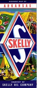 Mapa de ruta Skelly 1957: Arkansas nuevo de Lote Antiguo - Imagen 1 de 1