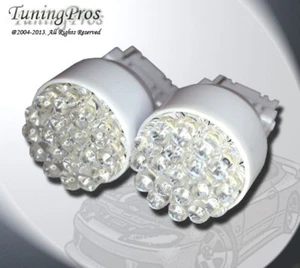 (1 Pair) Set of 2 pcs Stop Light 3156 19 White LED Light Bulbs - Bild 1 von 3