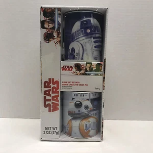 Disney Star Wars R2D2 and BB8 Mug Gift Set with Double Chocolate Cocoa - Picture 1 of 6