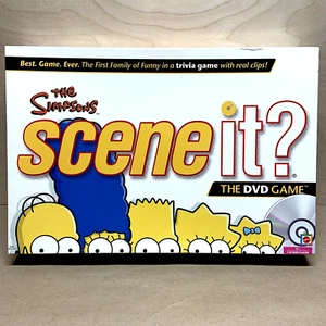 The Simpsons Scene It DVD Trivia Board Game Complete w/ Sealed Cards - Box WEAR - Picture 1 of 14