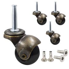 3X(1.5Inch Ball Casters Wheels for Furniture Casters Set of 4 with 8 x 38mm3923
