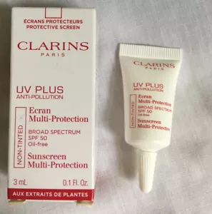 Clarins Paris UV Plus Sunscreen Multi-Protection 3mL O.1 Fl Oz Travel Size SPF - Picture 1 of 7