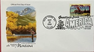 Artcraft 3721 GFA Montana Fly Fishing Near Glacier National Park  - Picture 1 of 1