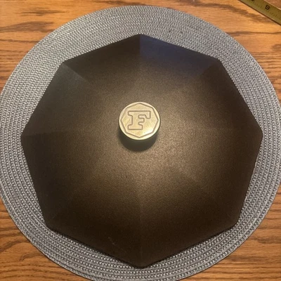 Tapa de sartén de hierro fundido FINEX de 12" con mango de latón, reliquia moderna, artesanía... Foto 1 de 4