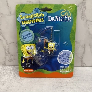 VTG SpongeBob Squarepants Y2K Dangler SpongeBob Sealed on Card 2001 NOS - Picture 1 of 6