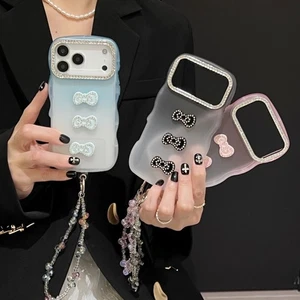 Welle Glitzer Schleife Farbverlauf Stoßfest Frauen Cover Armband für verschiedene Handy Hülle - Bild 1 von 22