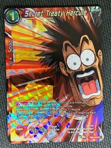Secret Treaty Hercule - TB2-010 - R Holo Foil Card Dragon Ball Z Super CCG - Picture 1 of 2