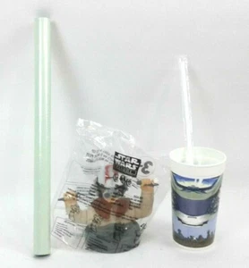 Star Wars Anakin Figure and Cup set. Episode 1 the Phantom Menace 1999 & Poster - Picture 1 of 5