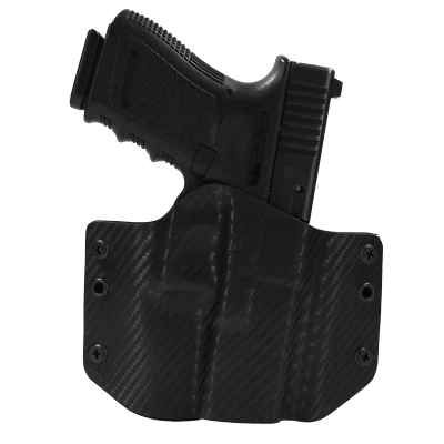Glock Handguns - OWB Holster - Optic Ready - Black Carbon Fiber - Image 1 of 4