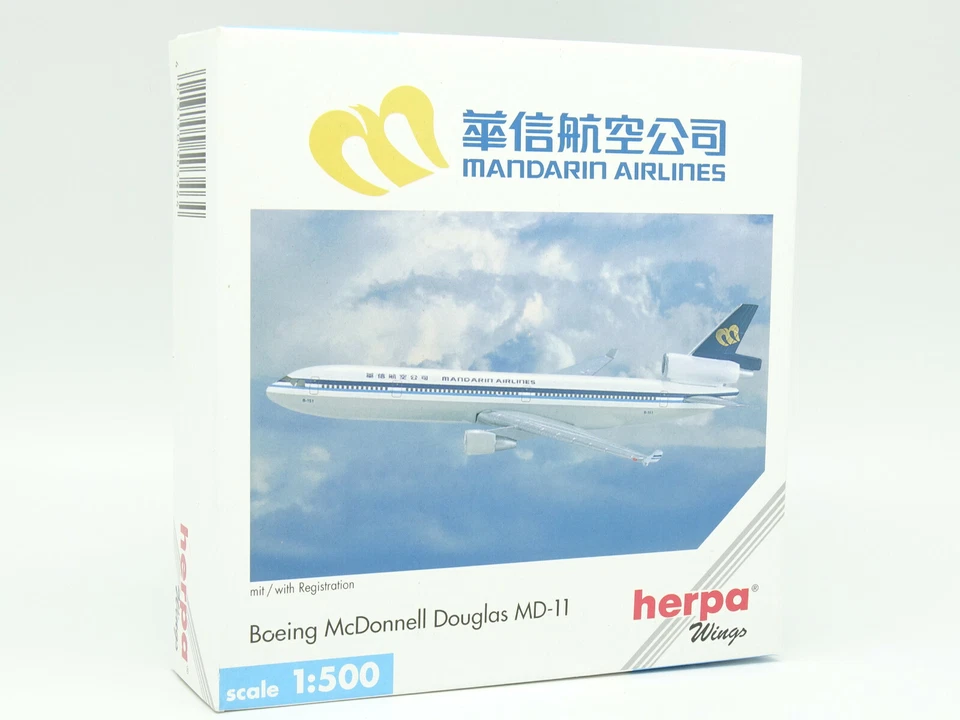 Herpa Aereo Airlines 1/500 - Boeing McDonnell Douglas MD-11 Mandarin - Immagine 1 di 1