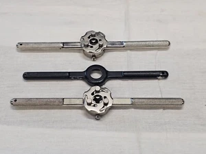 3 Hanson Threading Die Dies Tap T Handle Wrench 1" Hex - Picture 1 of 15