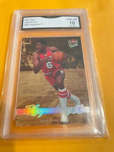 JULIUS ERVING 76ERS 2007 ULTRA LEGENDARY 13 #256 GRADED 10 L@@@K - Picture 1 of 2