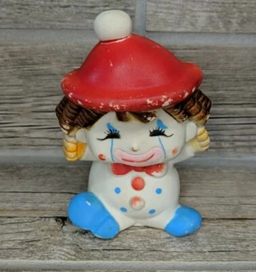 Pagliaccio giocattolo vintage bambino plastica cigolante Avon i primi anni 1974 - Foto 1 di 4