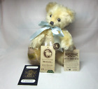 Merrythought Jointed Teddy Bear & Passport Bingie Limited Edition Gold Mohair