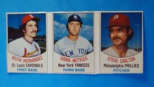 1977 HOSTESS PANEL #115-116-117 HERNANDEZ NETTLES CARLTON no creases