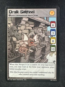 Neopets TCG 40/140 Draik Sentinel Battle for Meridell Neopet Non Holo Rare NM - Picture 1 of 2