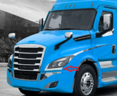 2018+ Par Freightliner Cascadia Acabamento de Farol Novo Conjunto de Pares Bodystyle - Imagem 1 de 4