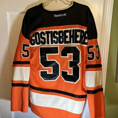 Shayne Gostisbehere Philadelphia Flyers Reebok #53 Winter Classic Jersey SZ 48 Cover