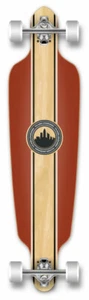Yocaher Drop Through Longboard Complete - Crest Burgundy - Picture 1 of 6