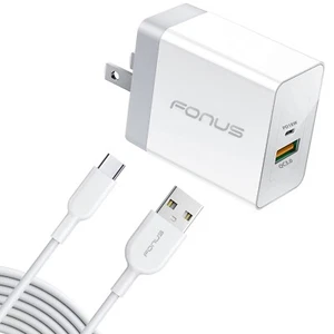 6ft Long Cable Fast Type-C 36W PD Home Charger USB-C Power Cord for Cell Phones - Picture 1 of 6