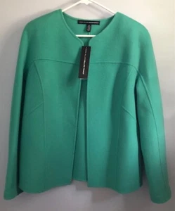 Neu mit Etikett! Linda Allard for Ellen Tracy Designer Wolljacke Größe 12 - Bild 1 von 6