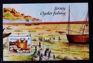 Jersey Stamps: "Oyster Fishing" MNH £2.00 Miniature Sheet 2014 - Bild 1 von 1