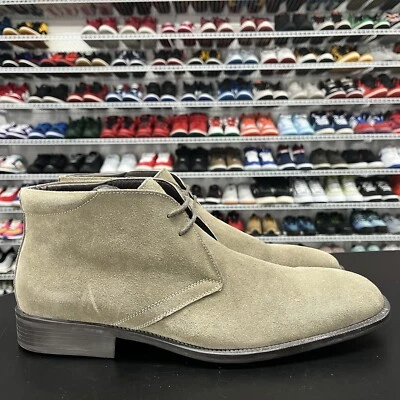 Oxford Bachrach Beige Gamuza Cuero 3505 Hombre Talla 12 Foto 1 de 4