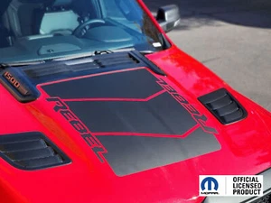 2019-2025 Ram 1500 Rebel Hood Graphics Vinyl Decals Stickers V4 Mopar Dodge  - Picture 1 of 4