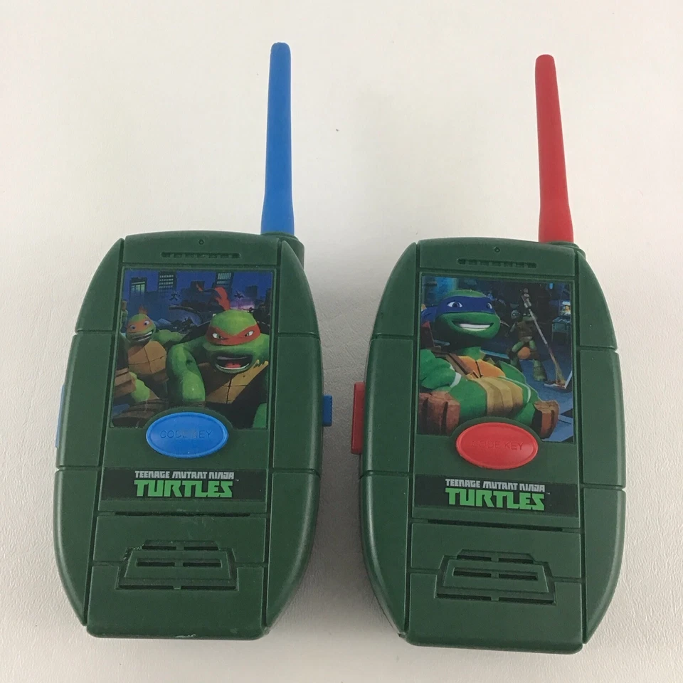 Teenage Mutant Ninja Turtles Walkie Talkies Leo Mikey Donny Playmates Toys TMNT - Image 1 of 4