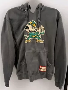 Retro American Classic Sportswear Notre Dame Fighting Irish Navy Hoodie M / L - Picture 1 of 13