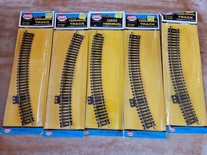 MODEL POWER 45 HO Scale 18" Radius Terminal Curved Track 5 Sections NEW OS - Picture 1 of 2