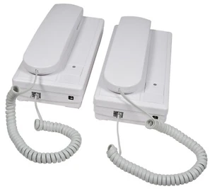 Sistema de intercomunicación de 2 vías teléfono puerta de audio receptor de llamadas teléfono alimentado por batería - Imagen 1 de 12
