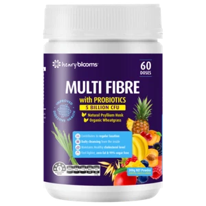 Henry Blooms Multi-Fibre with Probiotics 300g (60 Doses) All Natural Vegan - Picture 1 of 1