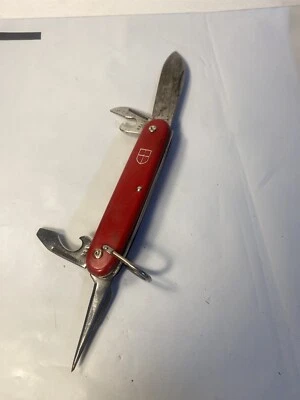 Colonial Prov Swiss Army Pocket Knife 4 Blade Adv Scottsbluff Bean - Image 1 of 4