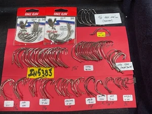 Circle Hooks for Live Bait 106pc Various Sizes Orig-Package & Loose  NEW  IN5383 - Picture 1 of 6