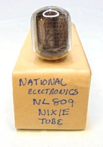 Nixie Tube National Electronics NL-809 PROBADO. - Imagen 1 de 11