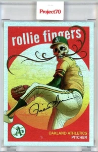 2021 TOPPS PROJECT 70 ROLLIE FINGERS BY ALEX PARDEE - RAINBOW FOIL 67/70 #297 - Picture 1 of 2
